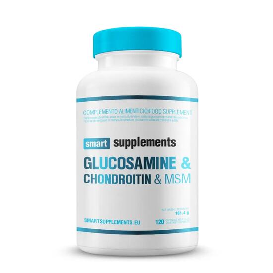 Glucosamin, Chondroitin und MSM – 120 pflanzliche Kapseln Smart Supplements