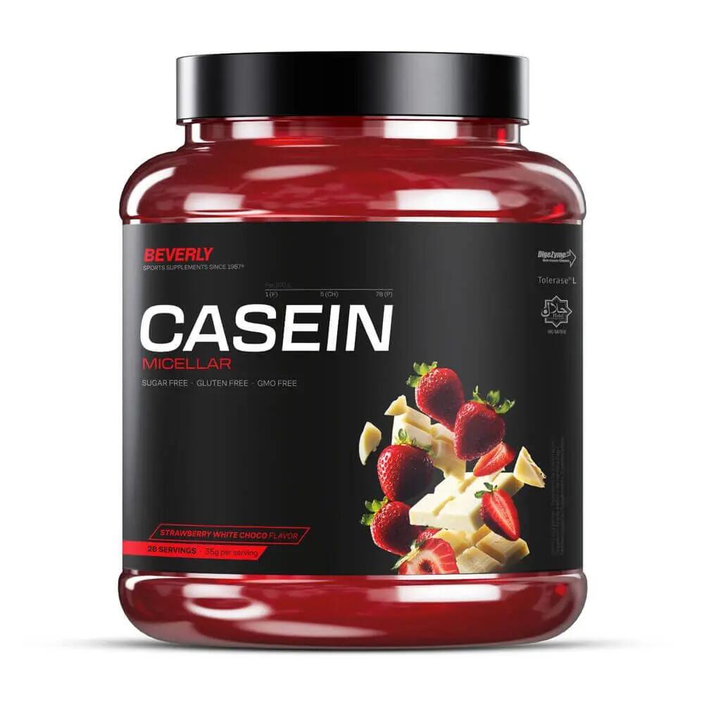 Micellar Casein - 1kg - Strawberry White Chocolate Flavor Beverly Nutrition