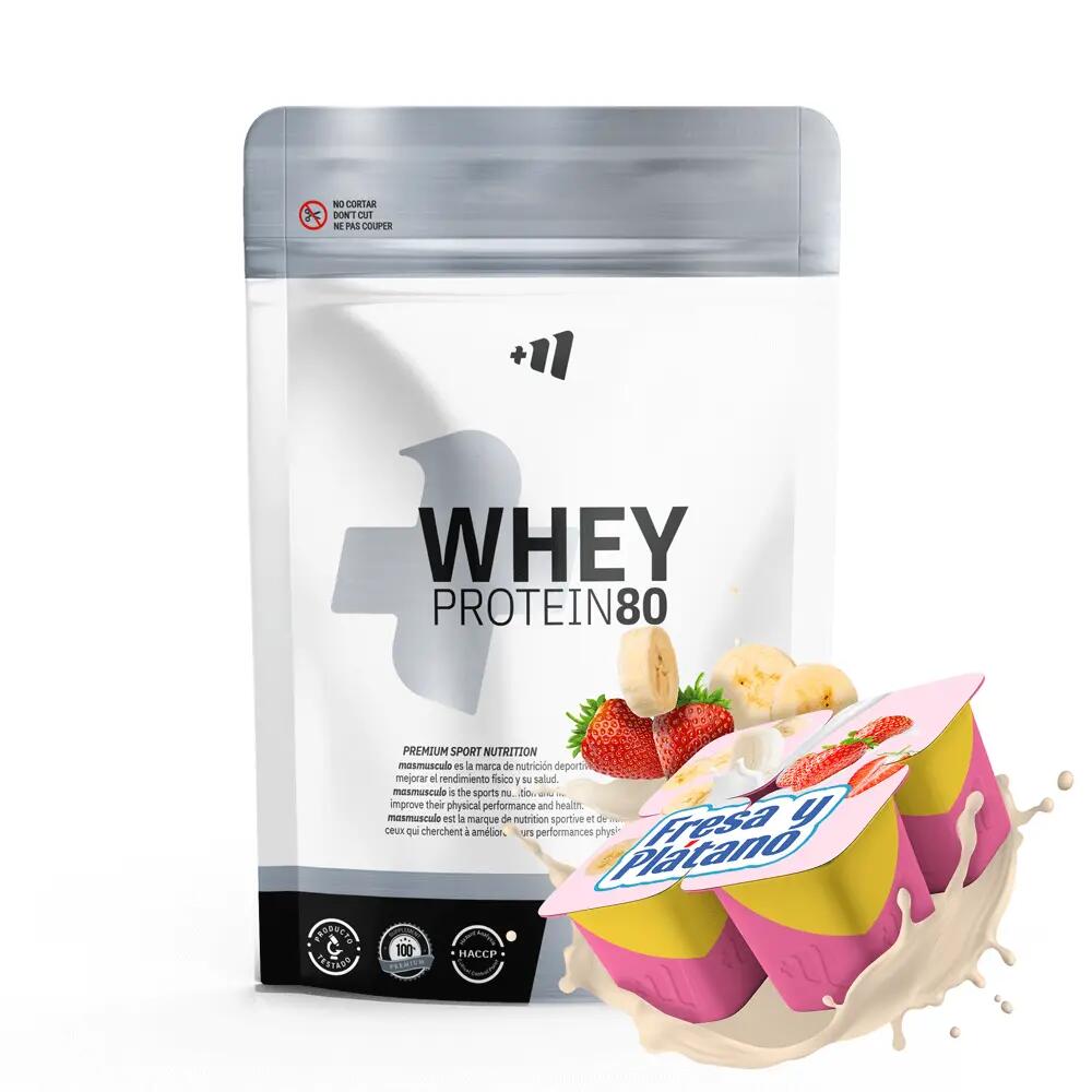 Whey Protein80 - 500g Strawberry Banana MASMUSCULO