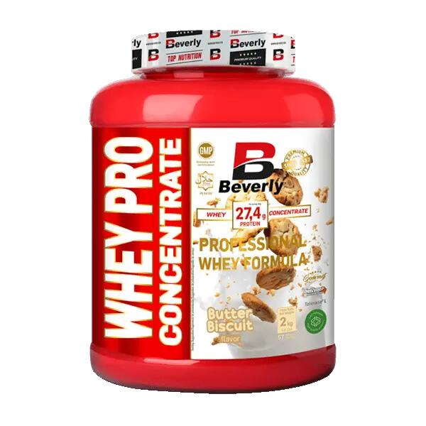 Whey Pro Concentrate - 2Kg ButterBiscuit (English Butter Cookie) Beverl