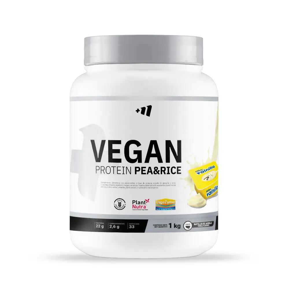 Vegan Protein Pea & Rice - 1kg Vanilla MASMUSCULO