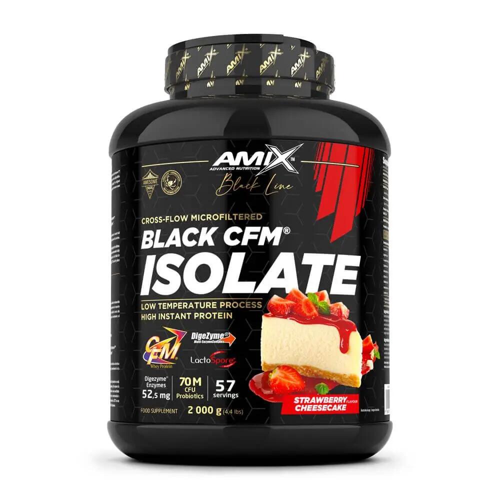 Black CFM Isolate - 2kg Strawberry Cheesecake Amix Nutrition