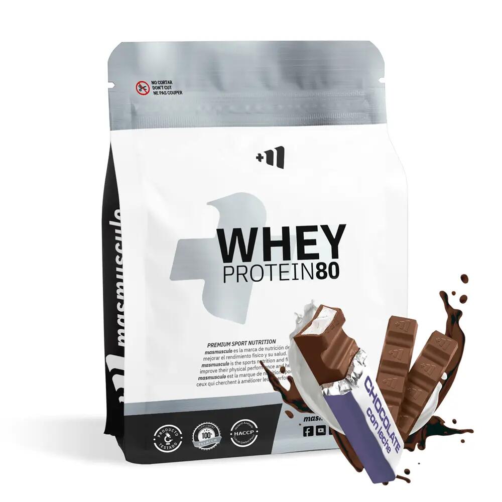 Wei-eiwit 80 (navulverpakking) - 3 kg Melkchocolade MASMUSCULO 1/3