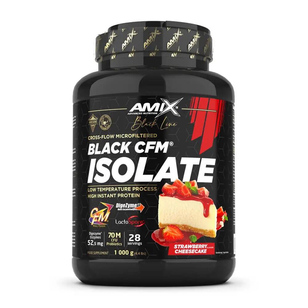 Black CFM Isolate - 1kg Strawberry Cheesecake Amix Nutrition