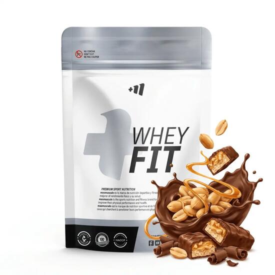 Whey fit - 1kg Sniker - Cacahuete au chocolat caramelo de MASmusculo