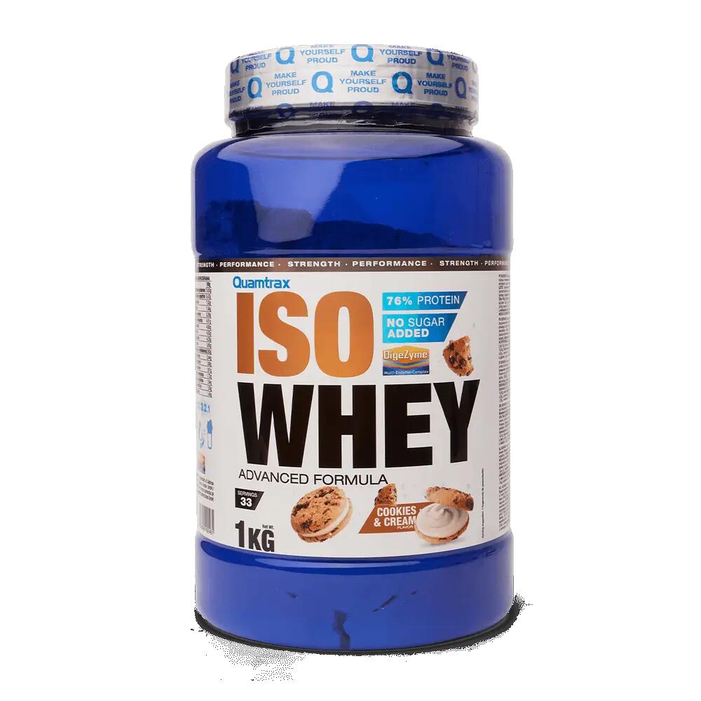 IsoWhey - 1 kg Koekjes & Crème Quamtrax 1/3