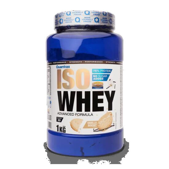 IsoWhey - 1 kg vanille met Quamtrax-koekjes