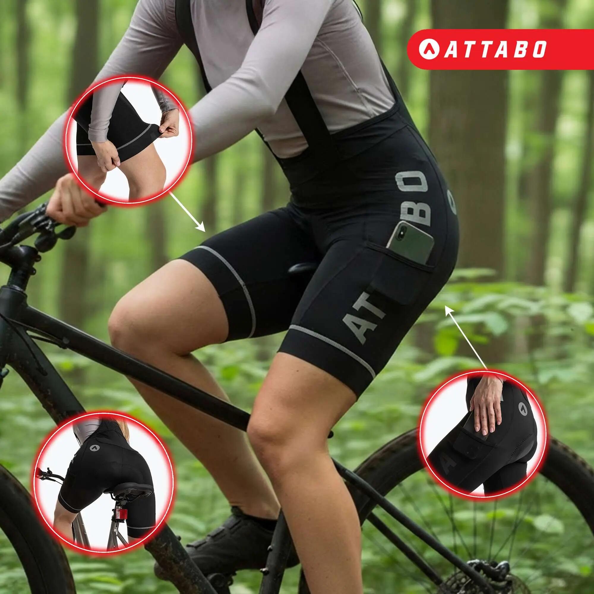 ATTABO Damen Radhose Kirun Pro WMNS Trägerhose Cargo 4/7
