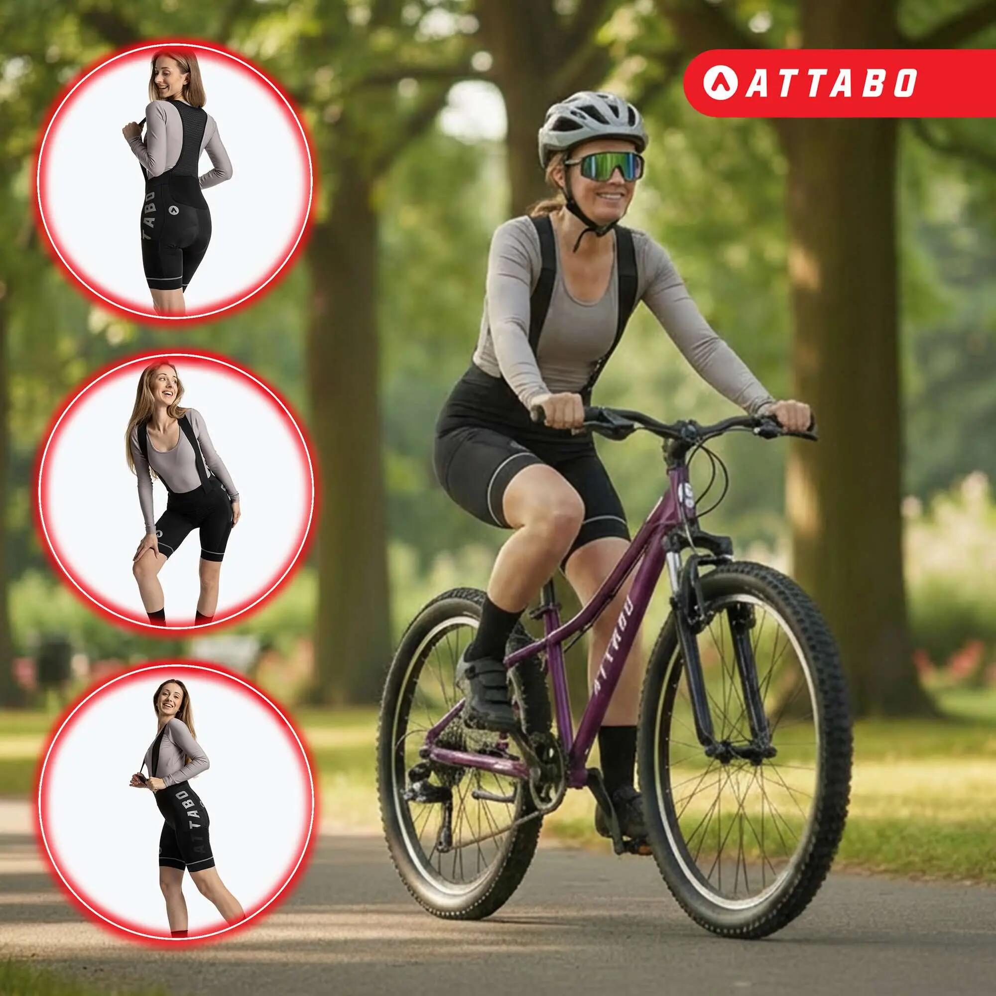 ATTABO Damen Radhose Kirun Pro WMNS Trägerhose Cargo 3/7