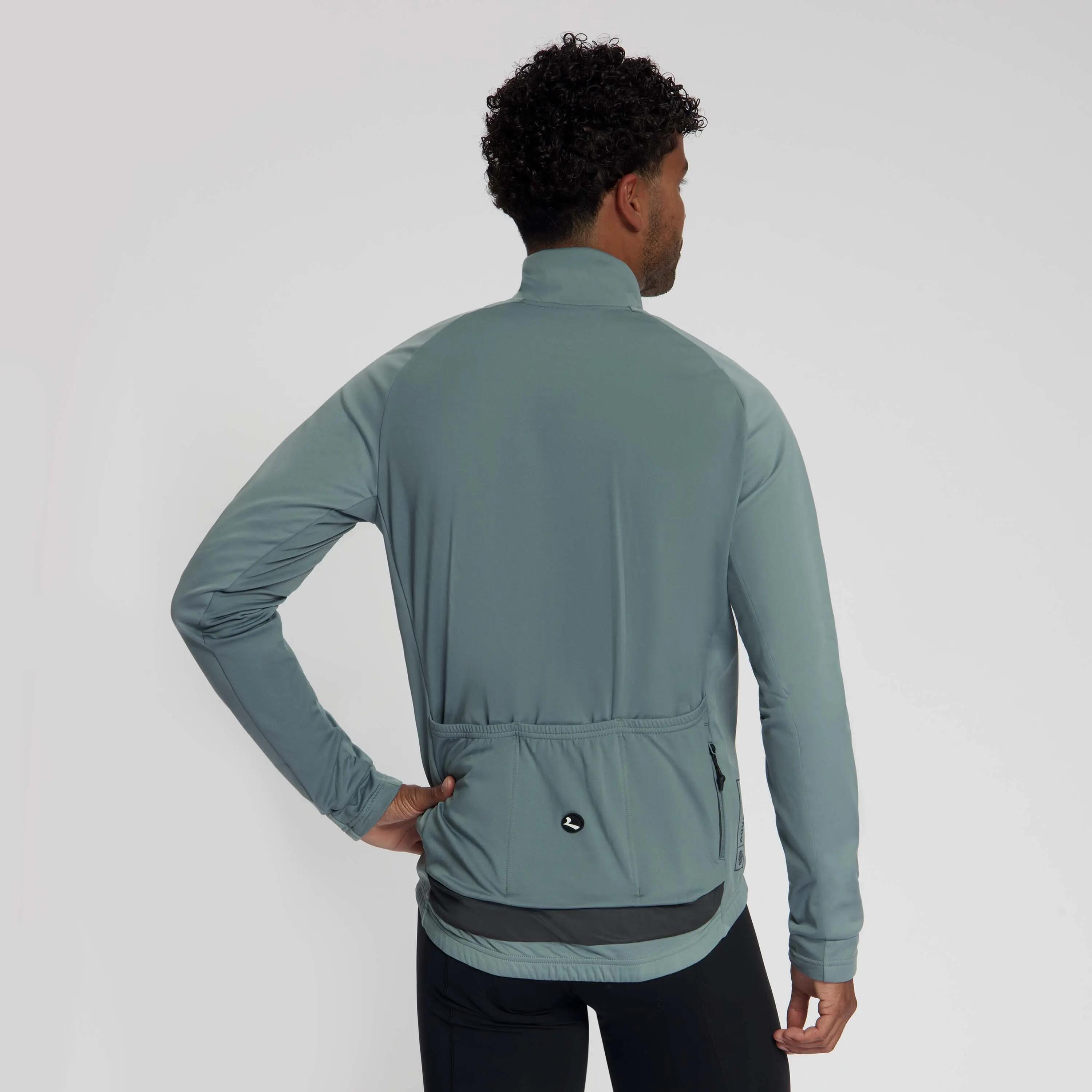 Veste d'Hiver de Vélo Homme Essential II Grise 3/7