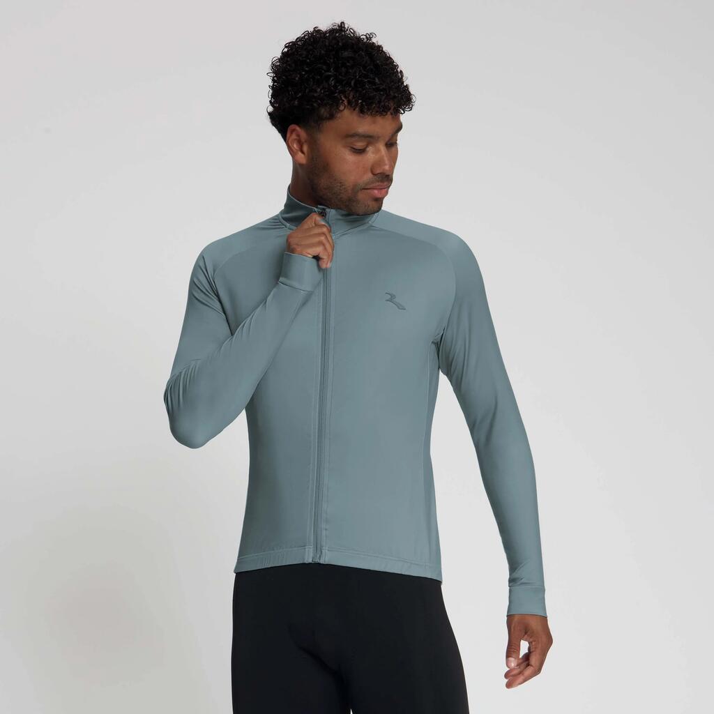 Men's Long-Sleeved Cycling Jersey Essential II Grey