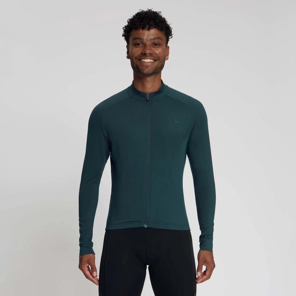Men's Long-Sleeved Cycling Jersey Essential Light Blue