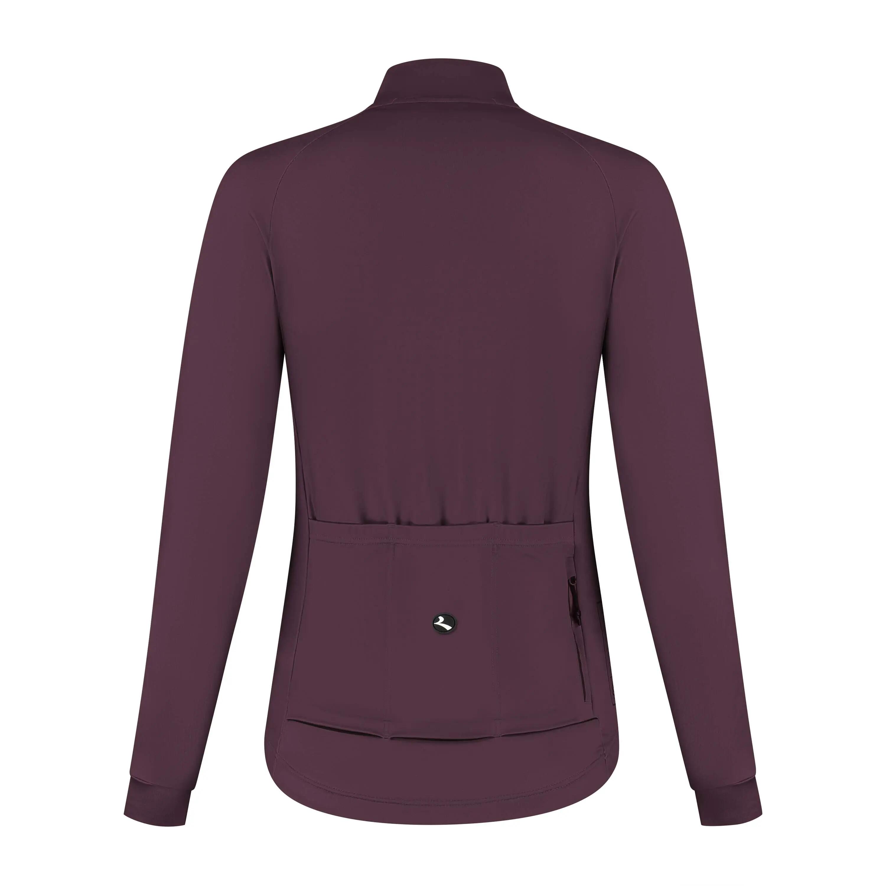 Maillot Ciclismo Manga Larga Mujer Essential II Berenjena 4/7