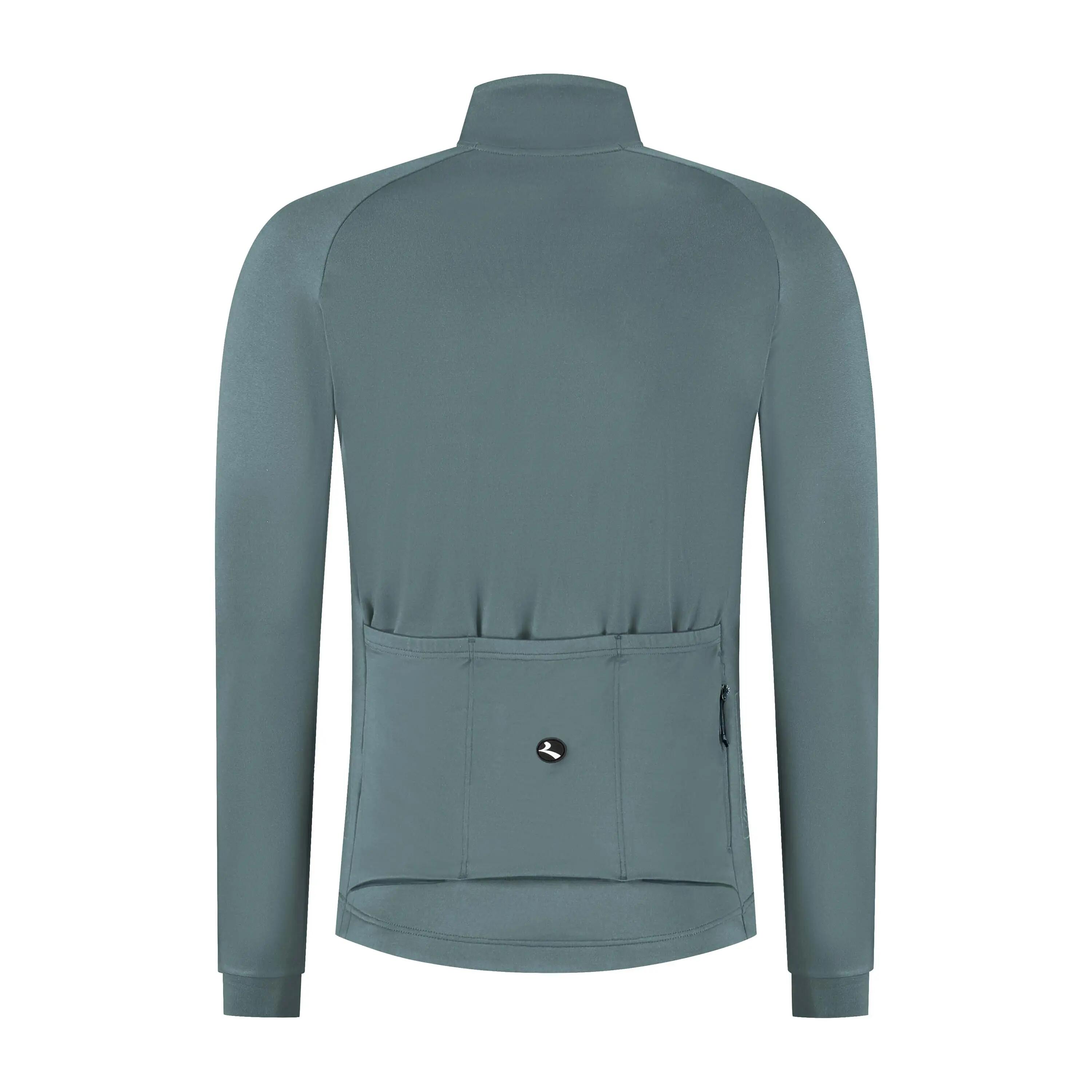Radtrikot Langarm Rennrad Essential II Herren Grau 4/7