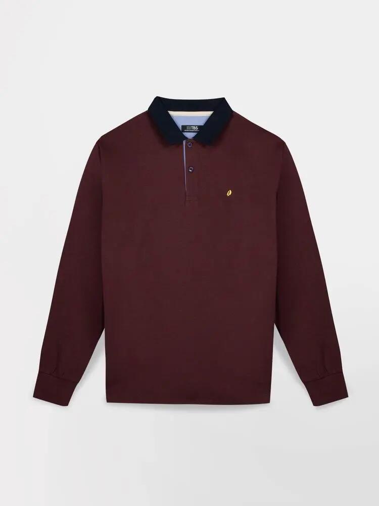 Polo manches longues - Sport - Homme - Coupe régulière - NADIRPOL - Rose/rouge 5/5