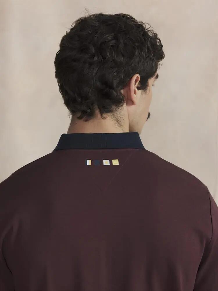 Polo manches longues - Sport - Homme - Coupe régulière - NADIRPOL - Rose/rouge 4/5
