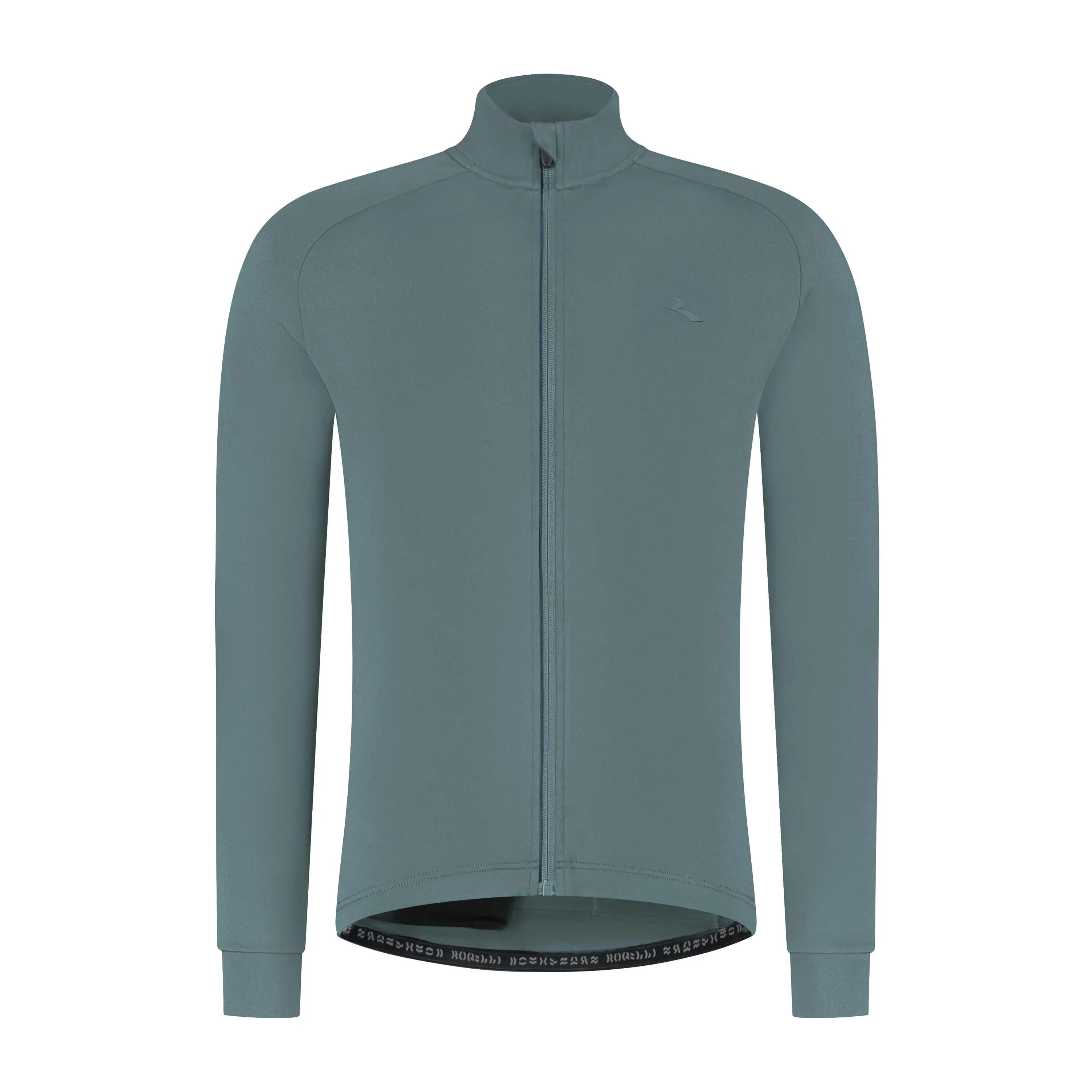 Radtrikot Langarm Rennrad Essential II Herren Grau 2/7