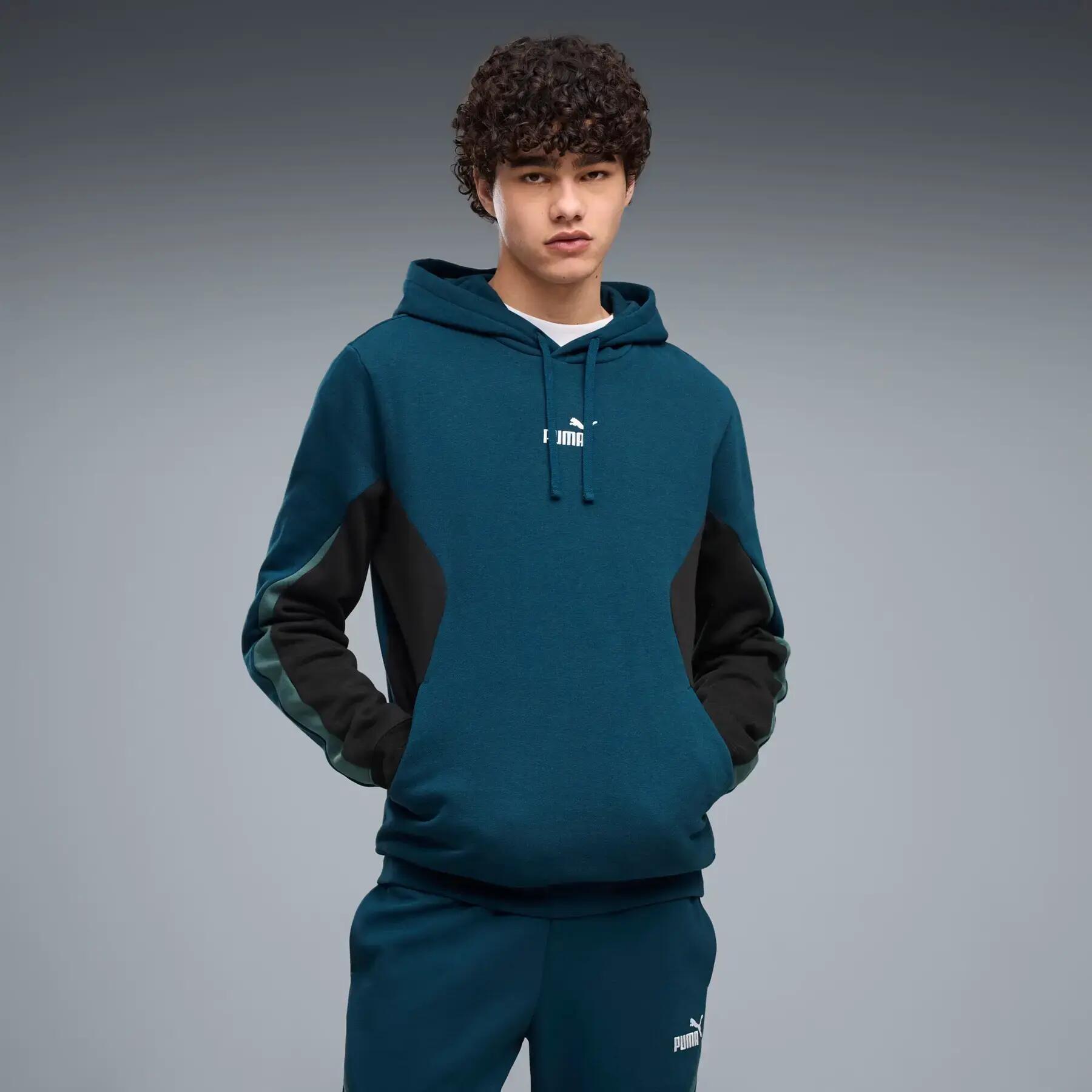 Ribbed Reversible Hooded Sweatshirt with Drawstring Puma 3/5