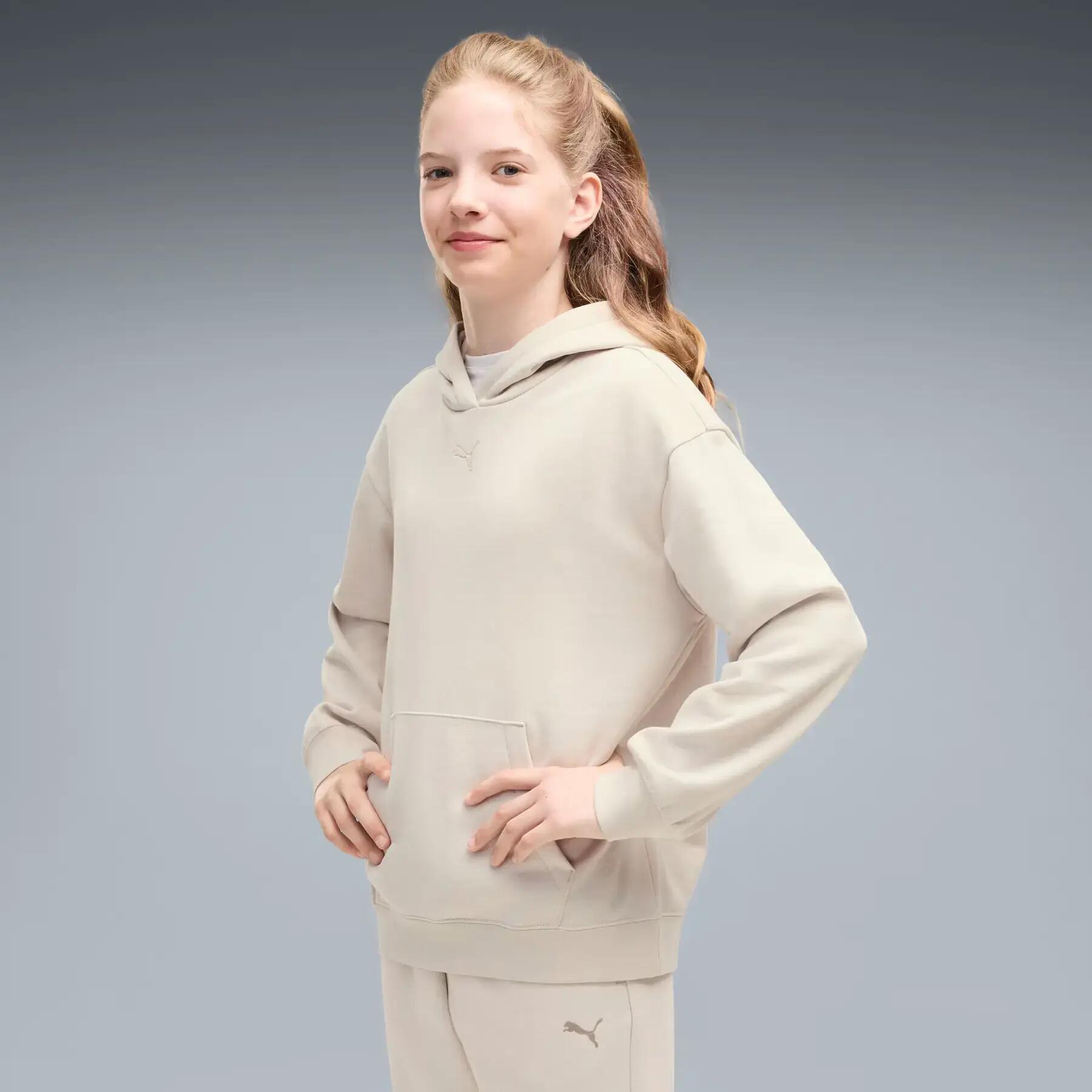 Girl hoodie Puma Fleece Essentials 3/5