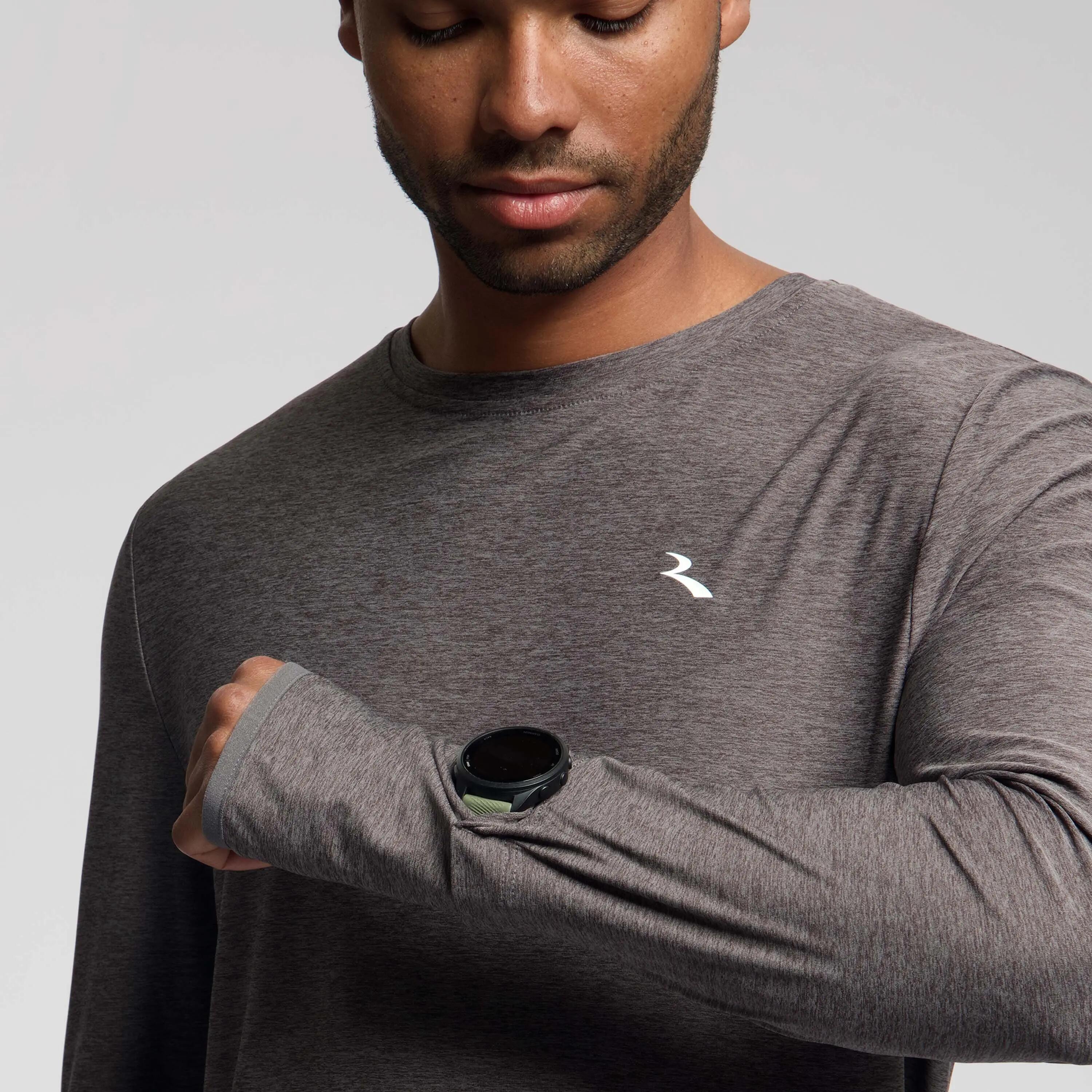 Hardloopshirt Heren Essential Lange Mouwen Paars 5/5