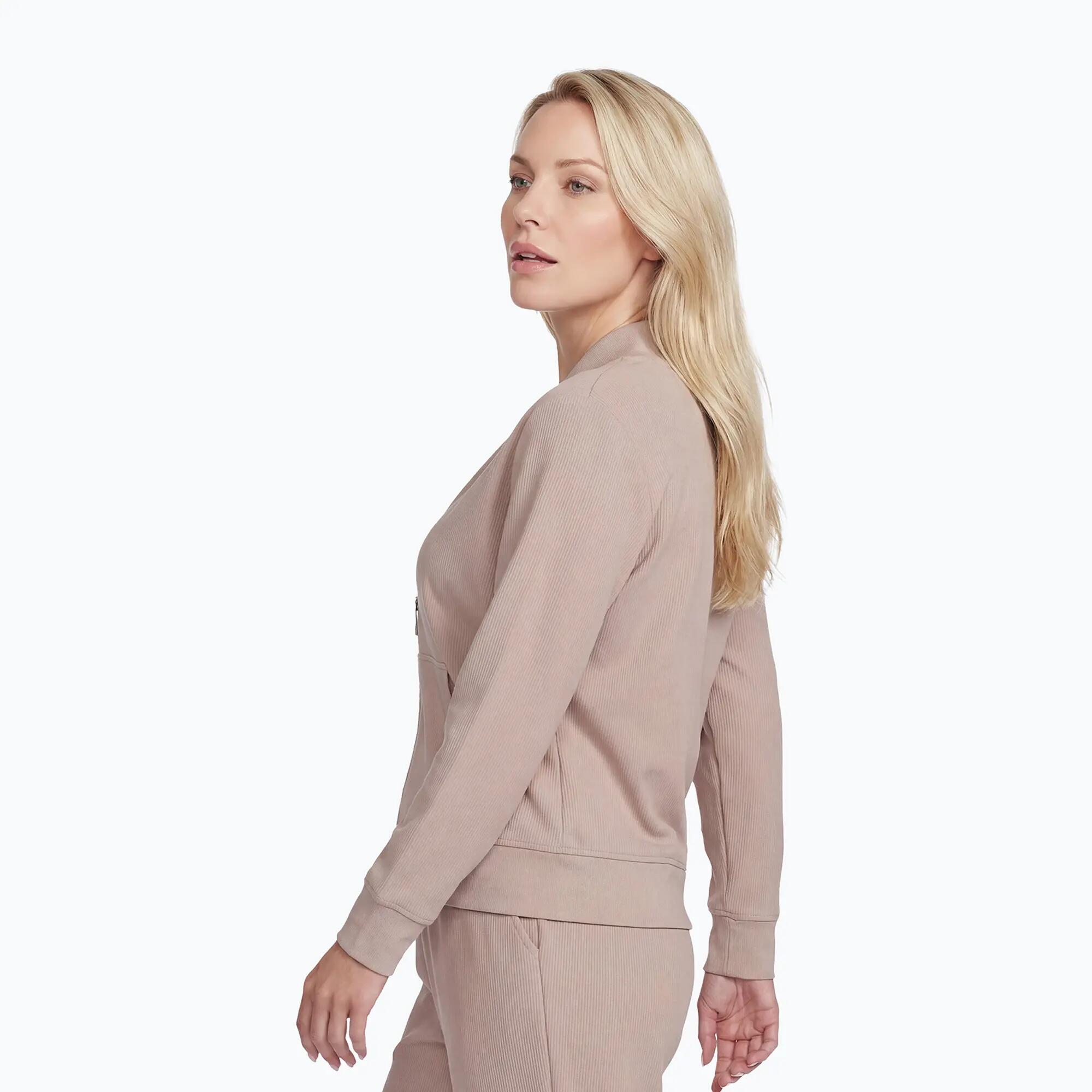 Bluza damska SKECHERS GO Luxe Rib Everyday Full Zip 3/4