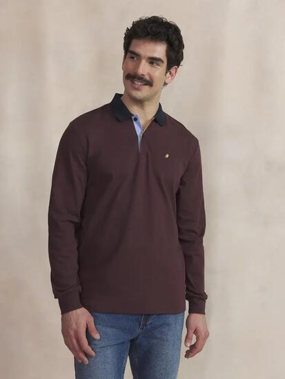 Polo manches longues homme - Nadirpol - rouge