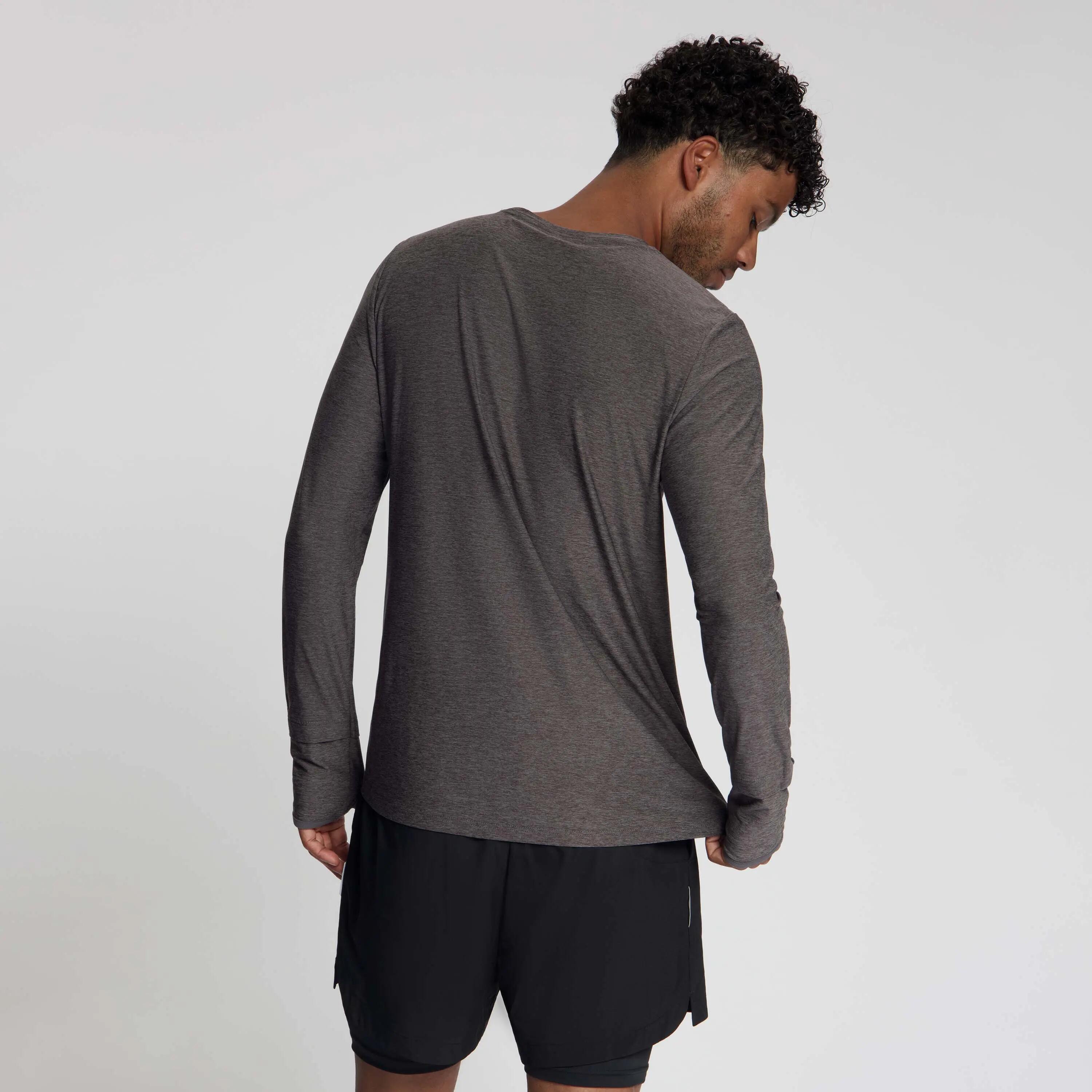 Hardloopshirt Heren Essential Lange Mouwen Paars 4/5
