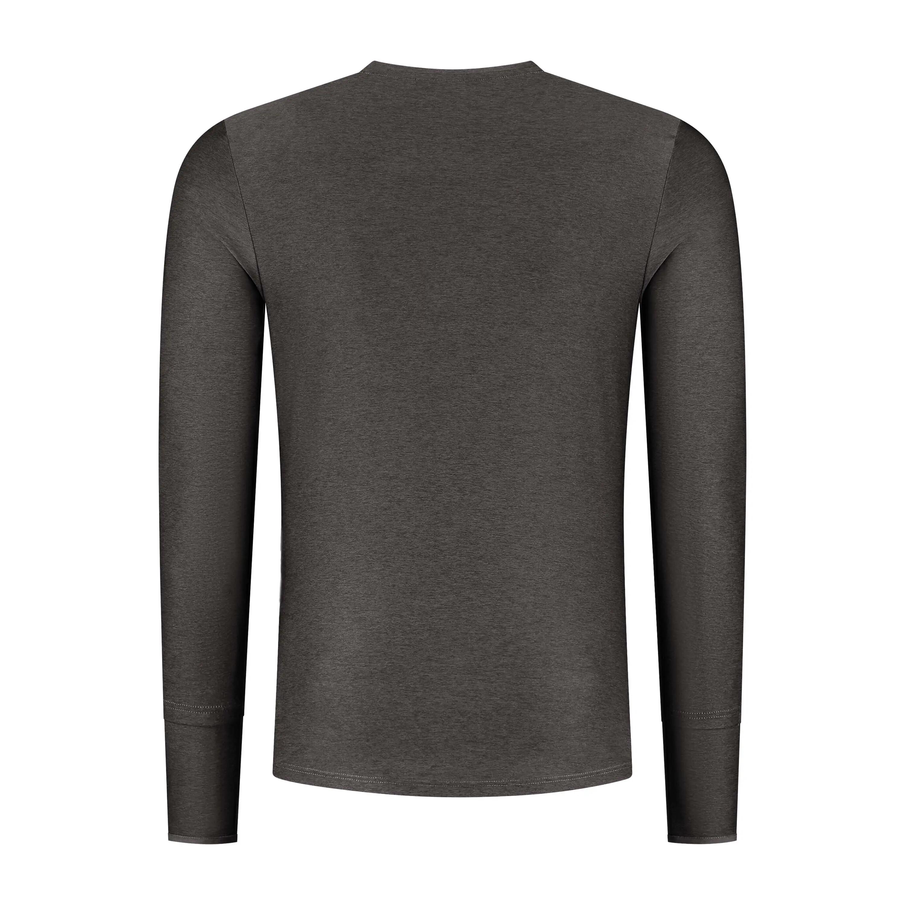 Hardloopshirt Heren Essential Lange Mouwen Paars 3/5