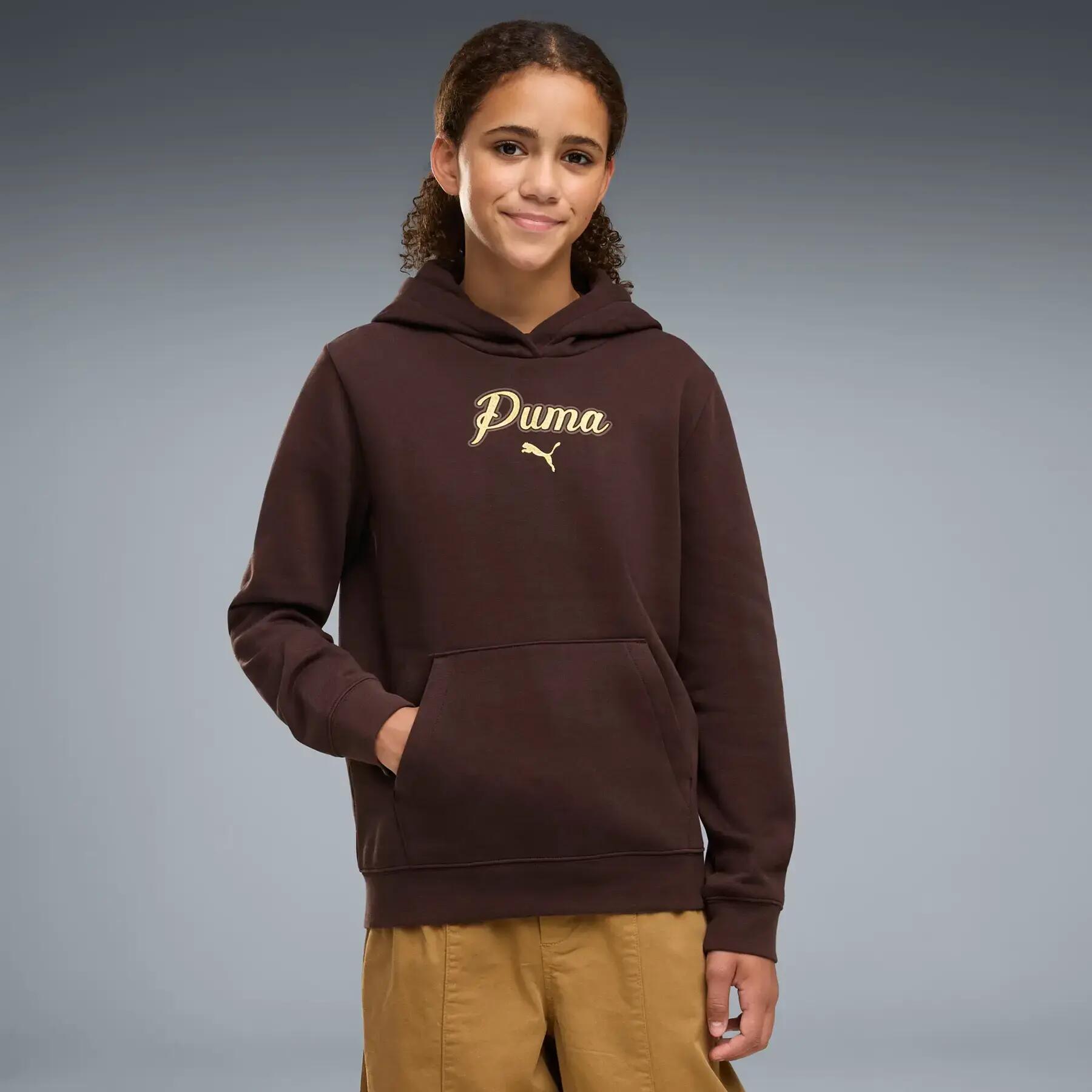 Sudadera con capucha infantil Puma Script Graphic 3/5