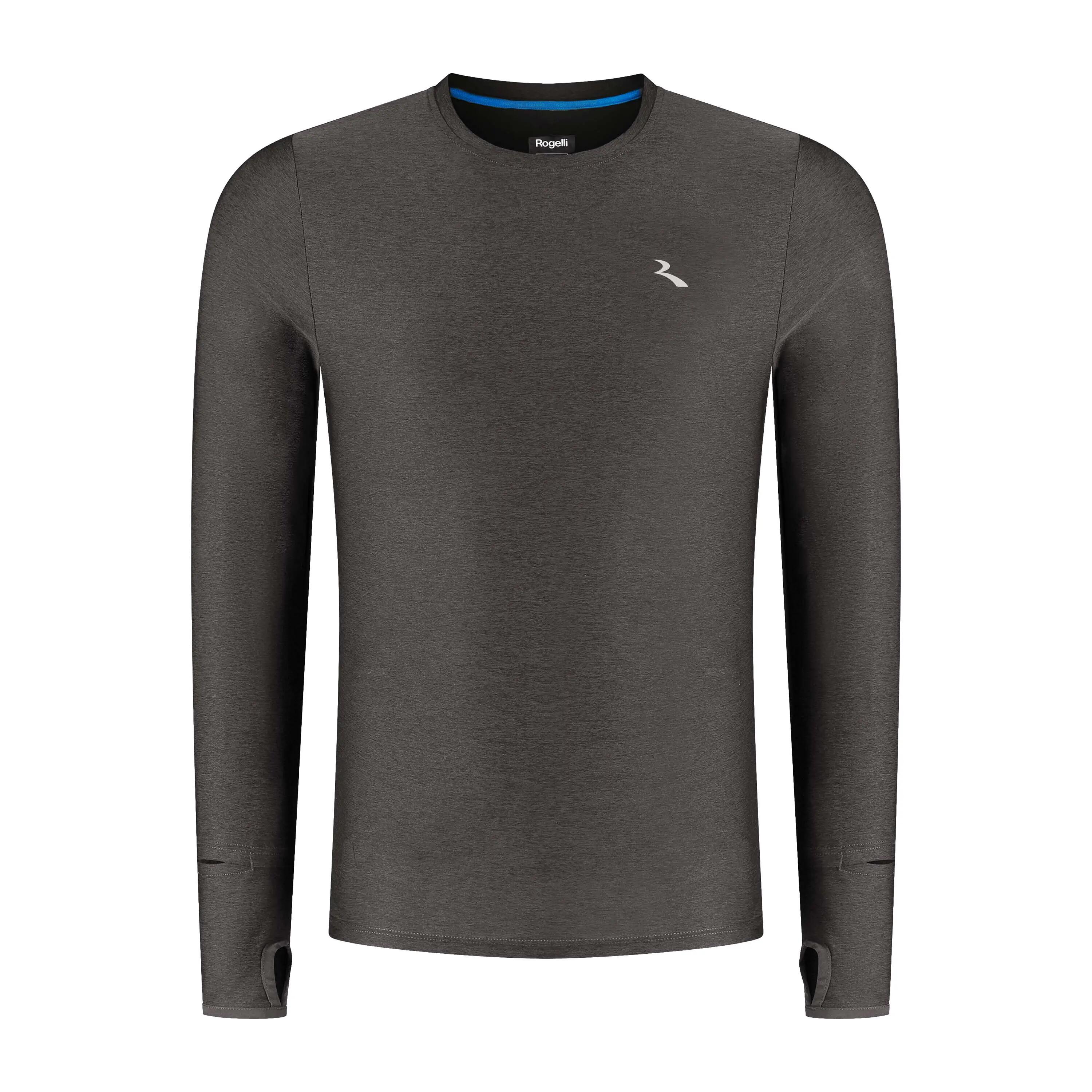 Hardloopshirt Heren Essential Lange Mouwen Paars 2/5