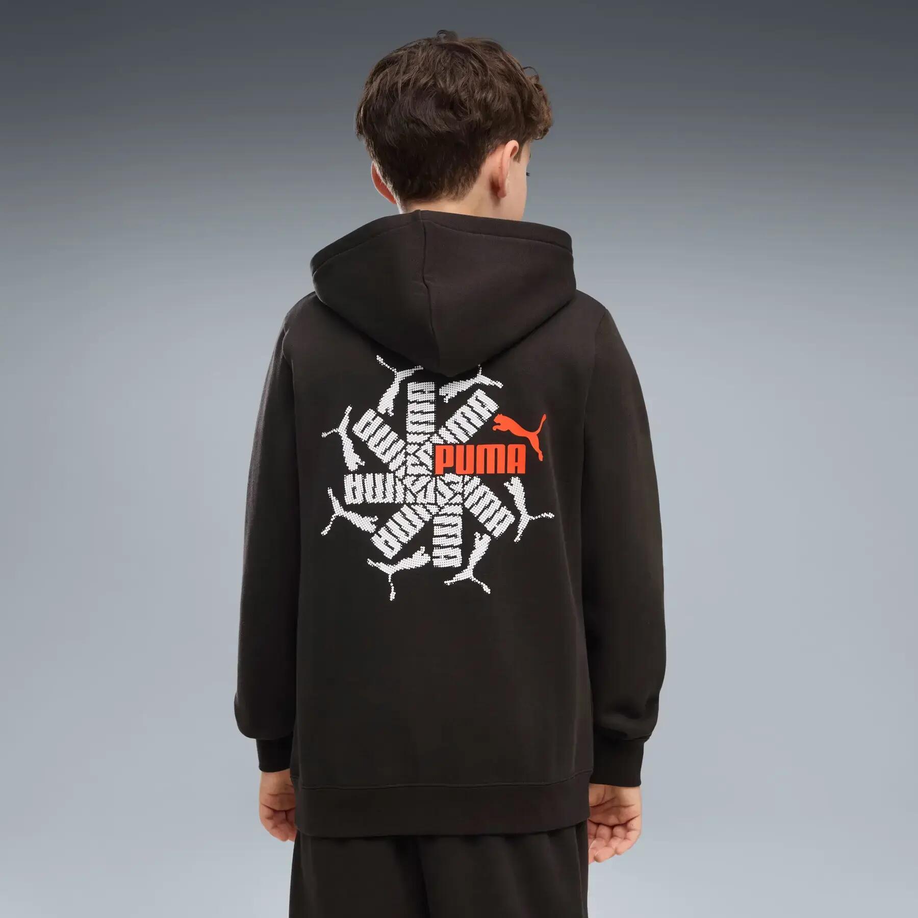Sweatshirt à capuche enfant Puma Small No. 1 logo Graphic 3/5