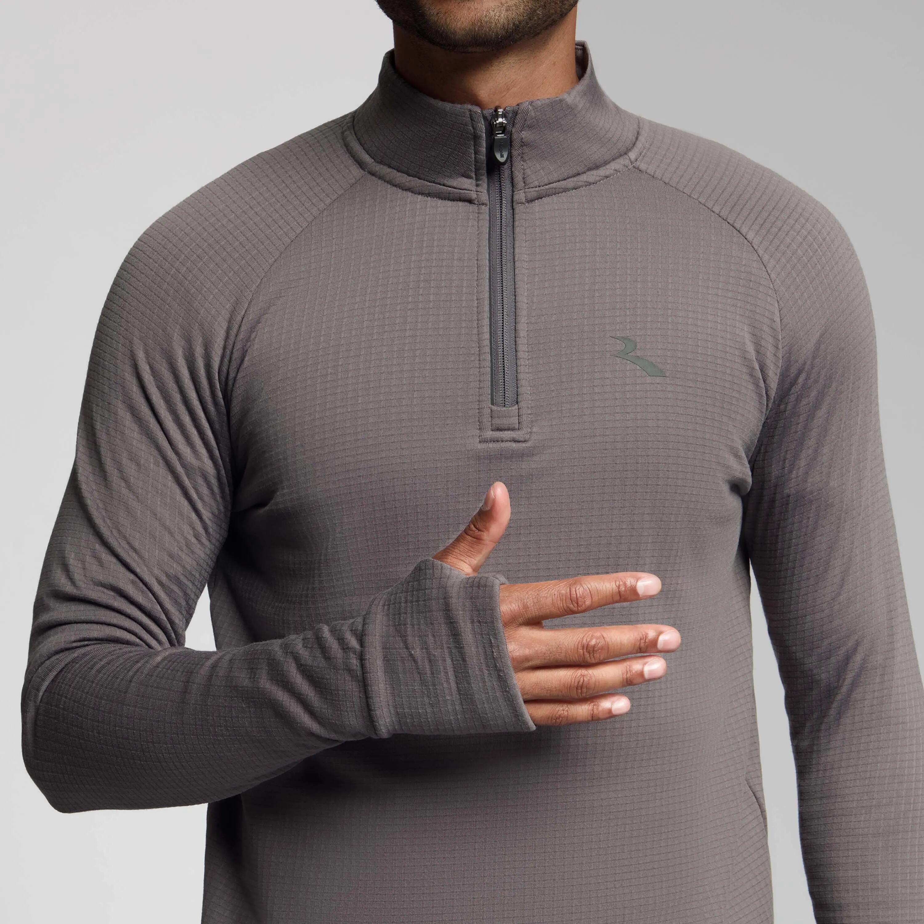 Maglia Manica Lunga Running Uomo Essential Viola 6/6