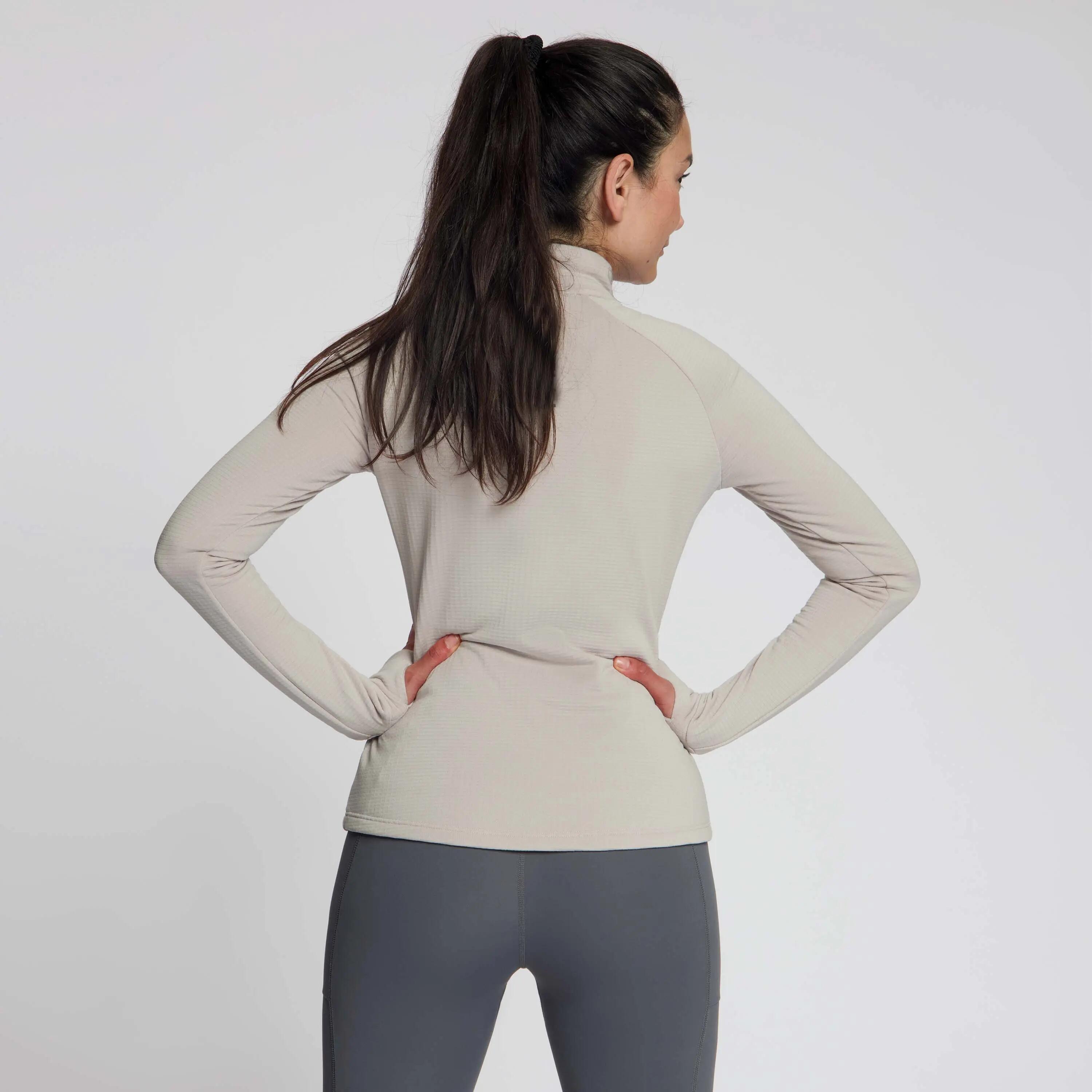Camisola de Manga Comprida de Corrida Mulher Essential Areia 4/6
