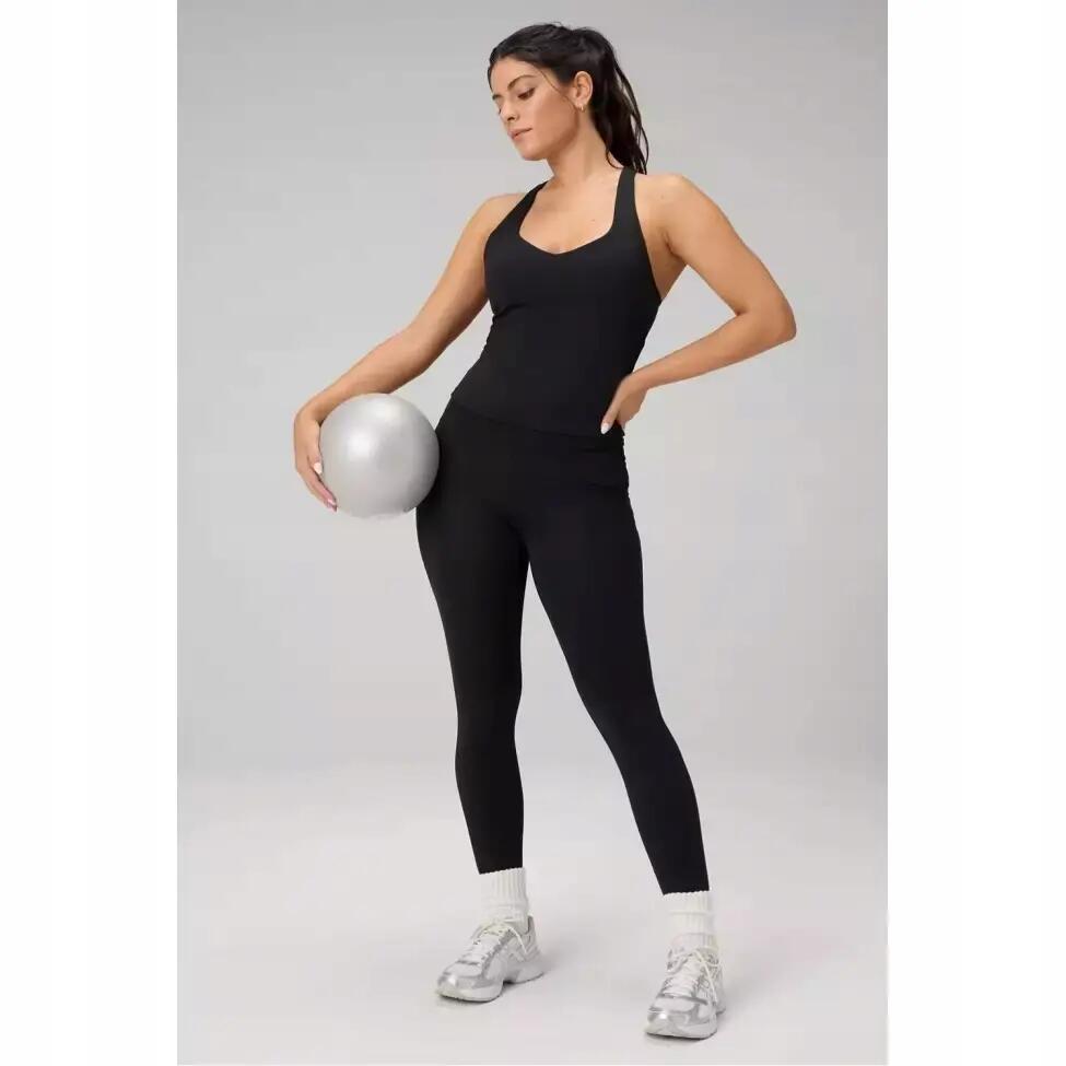 FABLETICS Top Sportowy Damski z Biustonoszem Anywhere Cropped 4/4