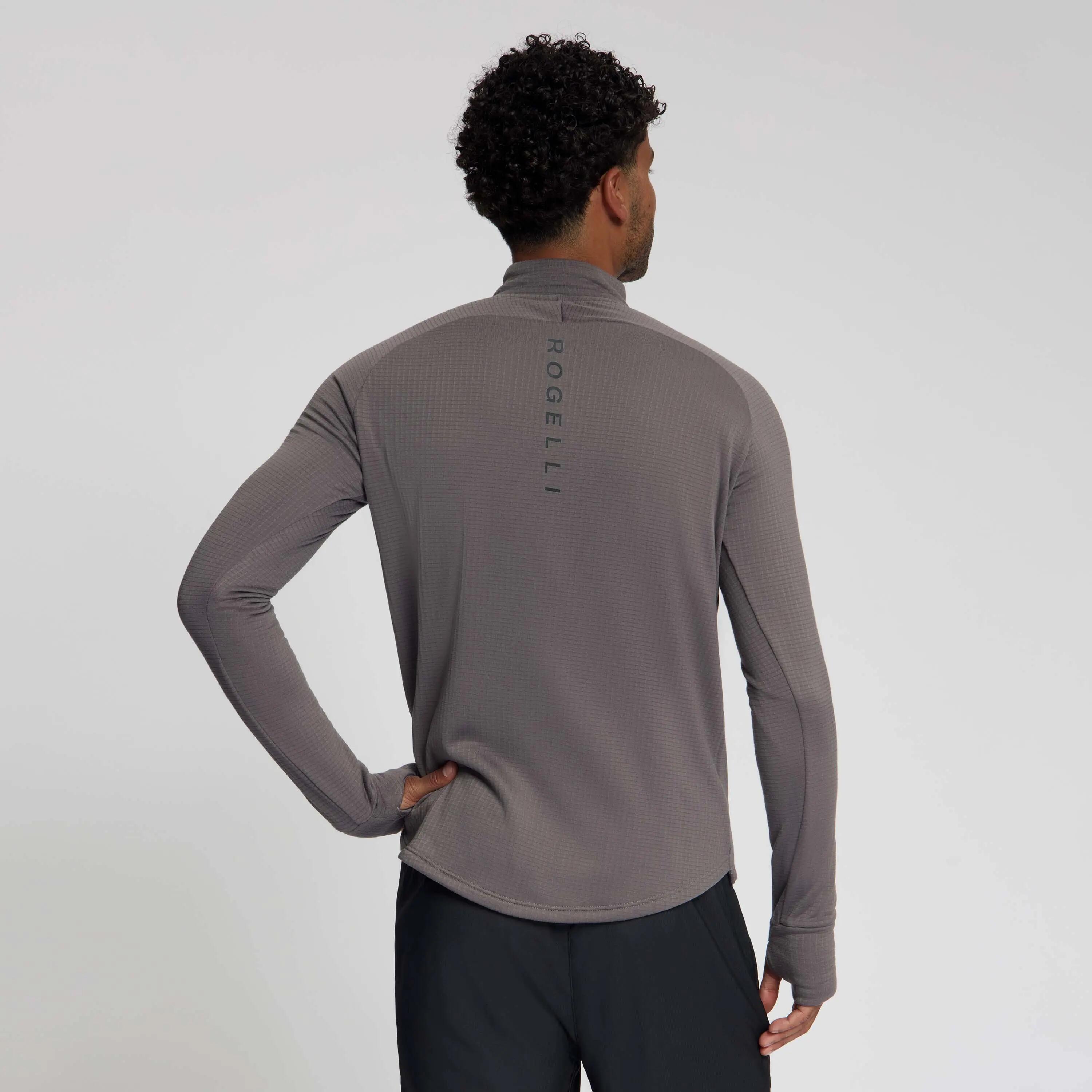 Maglia Manica Lunga Running Uomo Essential Viola 4/6
