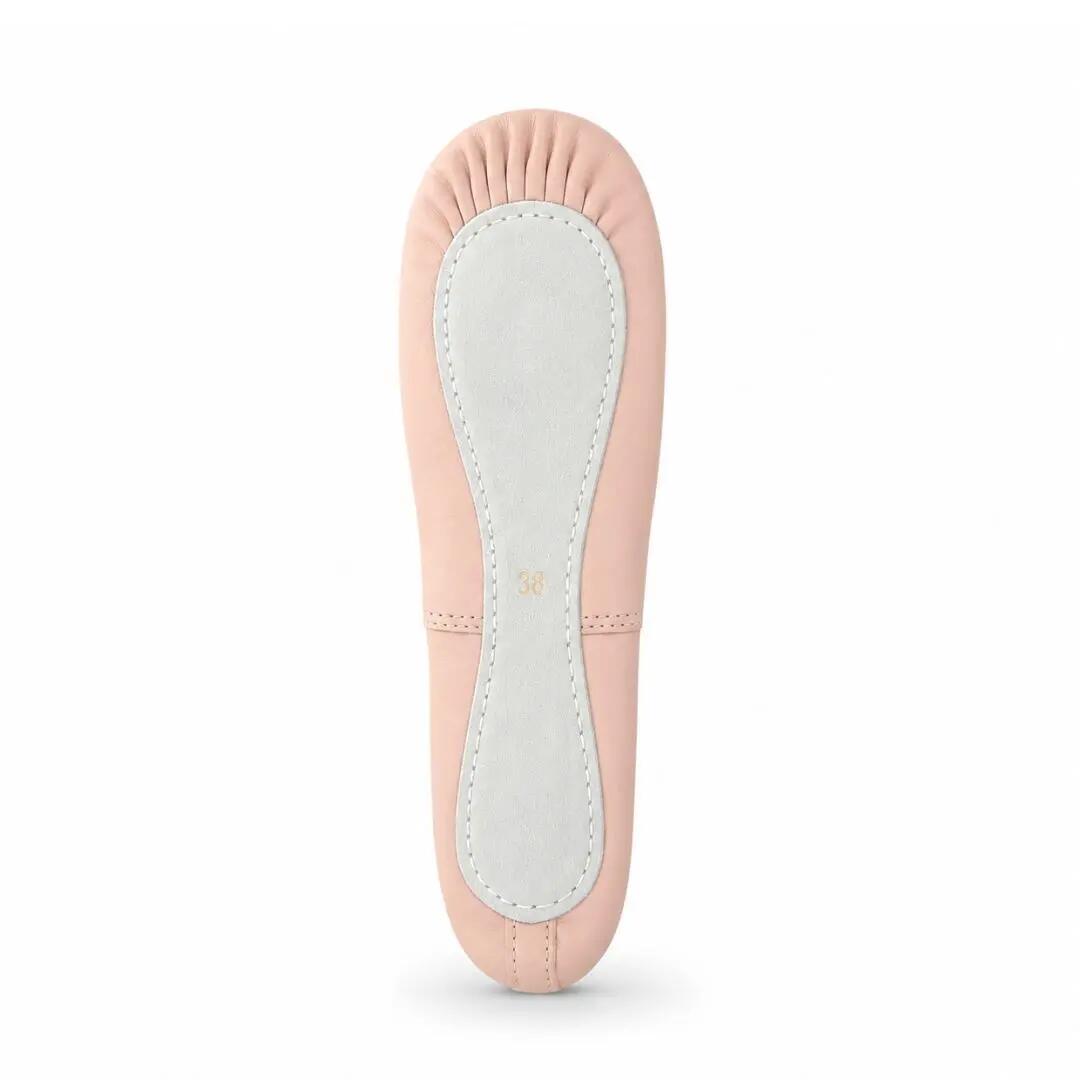 Demi-pointes danse classique débutante ARIA en cuir rose – Enfant & Femme 4/4