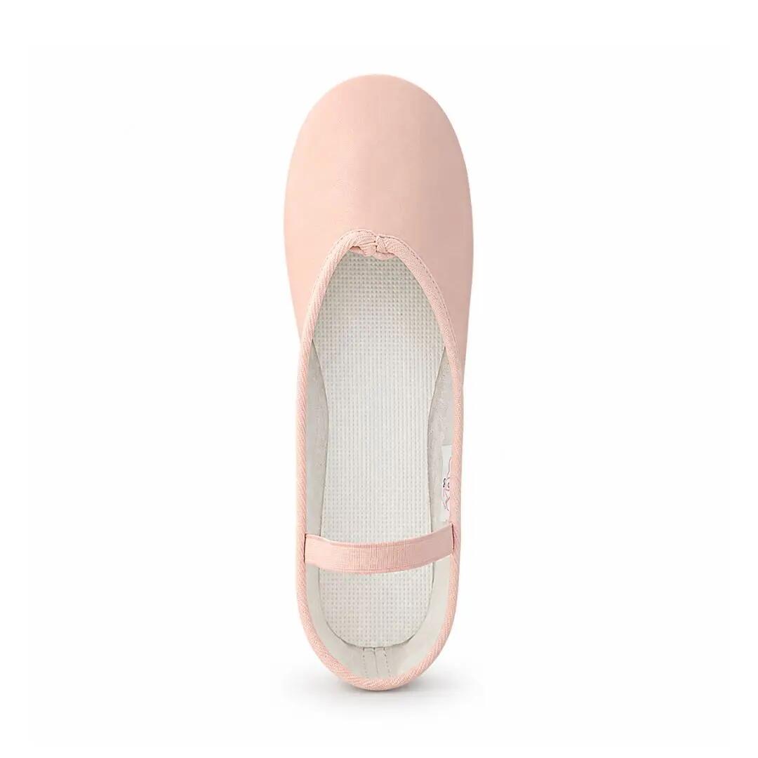 Demi-pointes danse classique débutante ARIA en cuir rose – Enfant & Femme 3/4