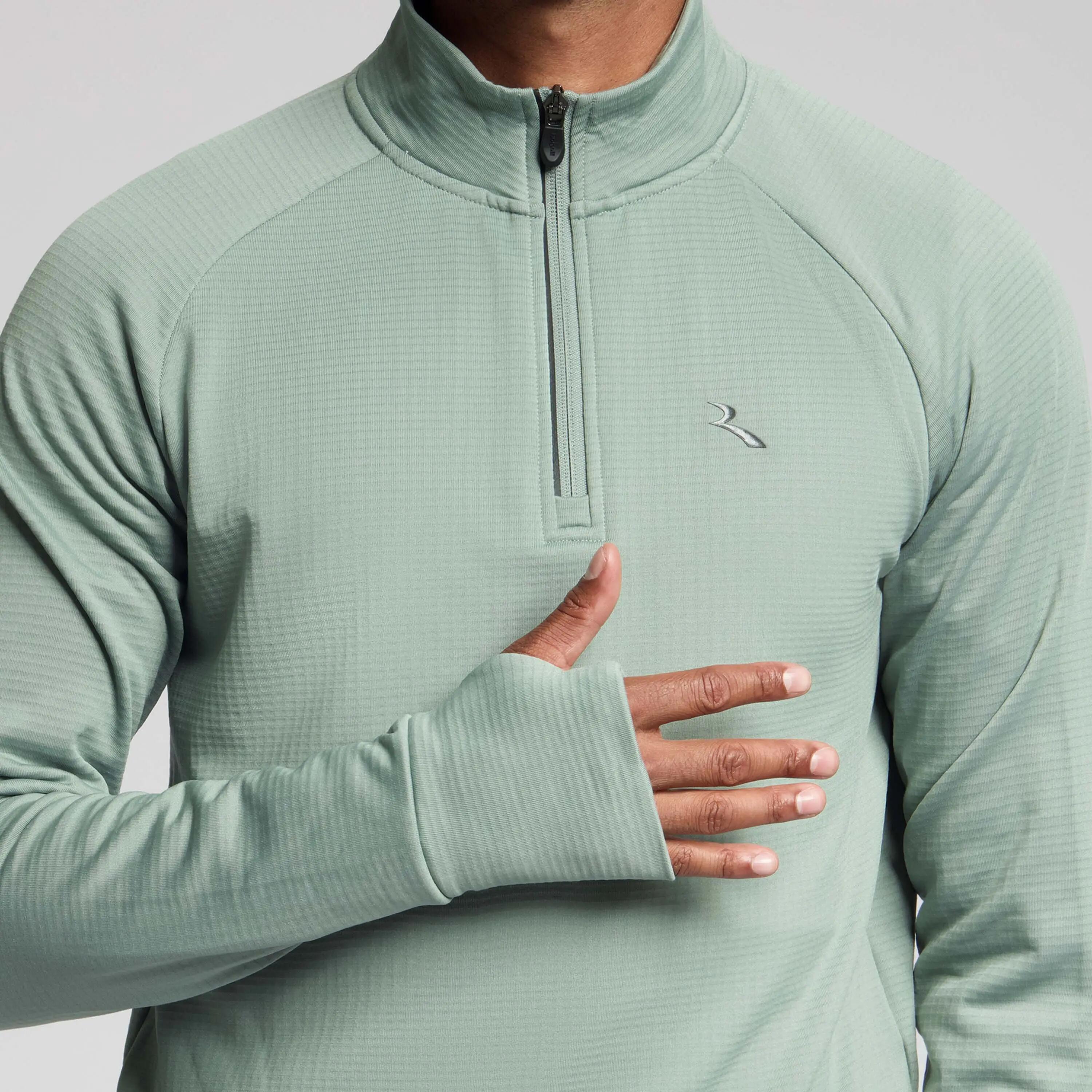 Maglia Manica Lunga Running Uomo Essential Grigio Ardesia 6/6