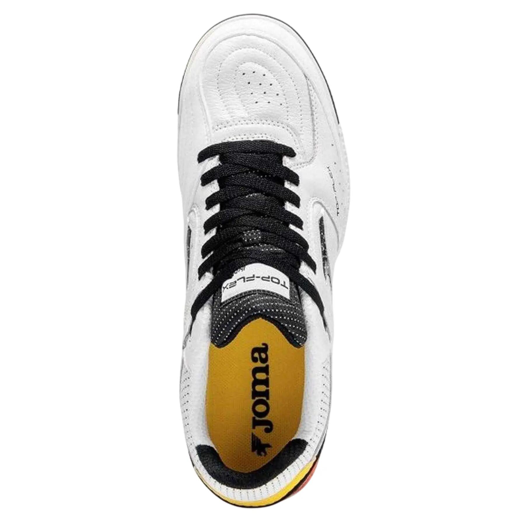 Scarpe Da Indoor PelleUomo Joma Top Flex Bianco 3/5