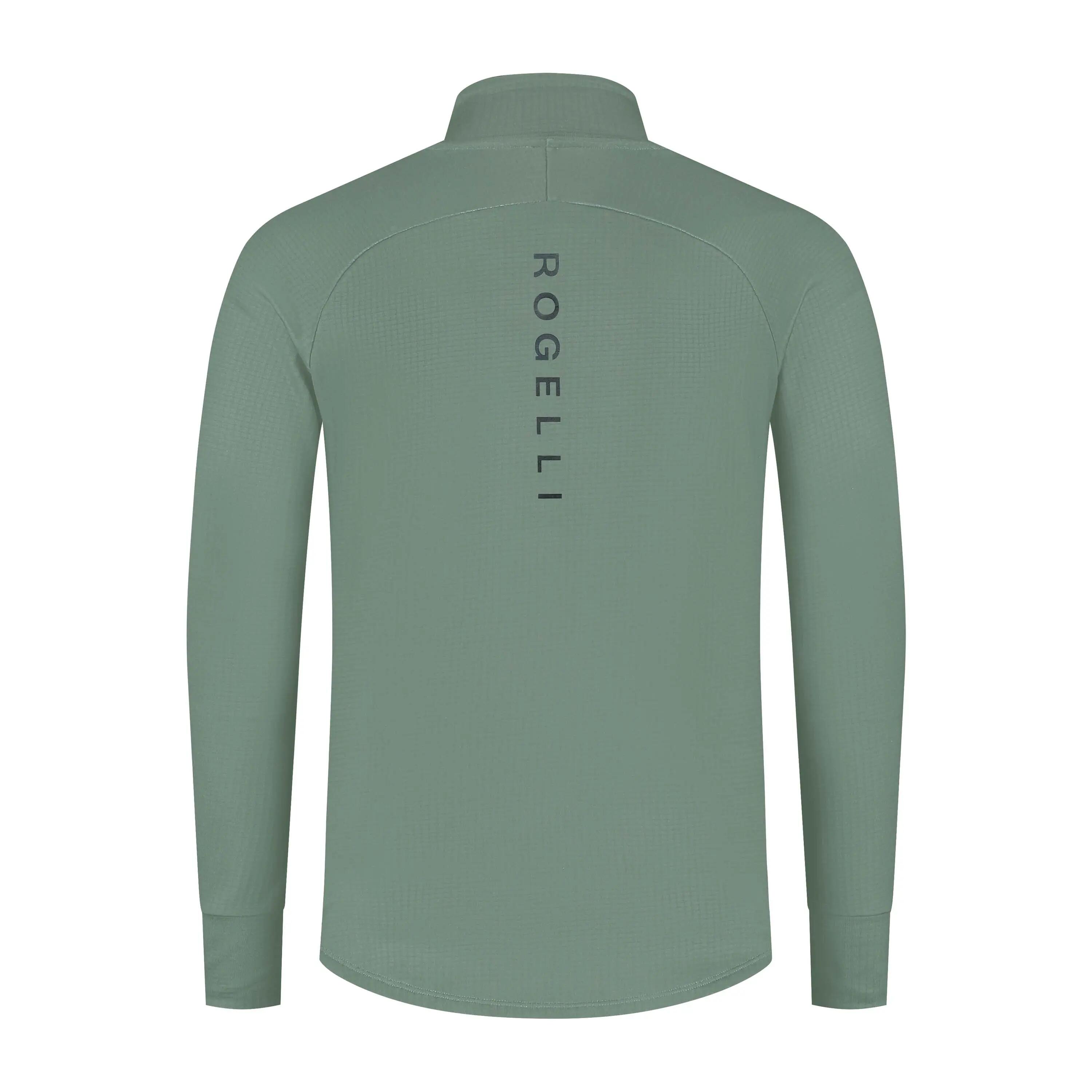 Maglia Manica Lunga Running Uomo Essential Grigio Ardesia 3/6