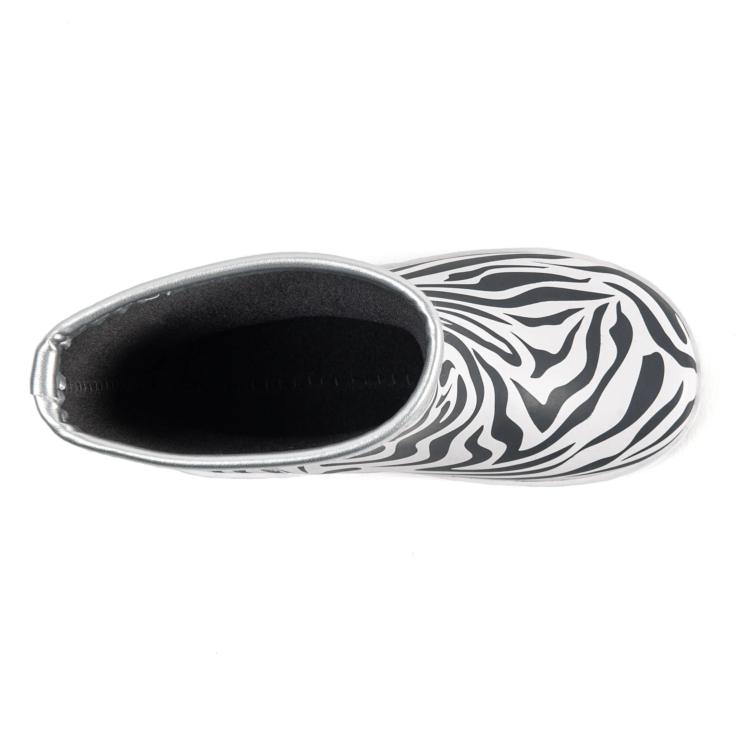 Regenlaarzen Kinderen - Natuurrubber Laarzen - Nature - Zebra - EU 21 6/9