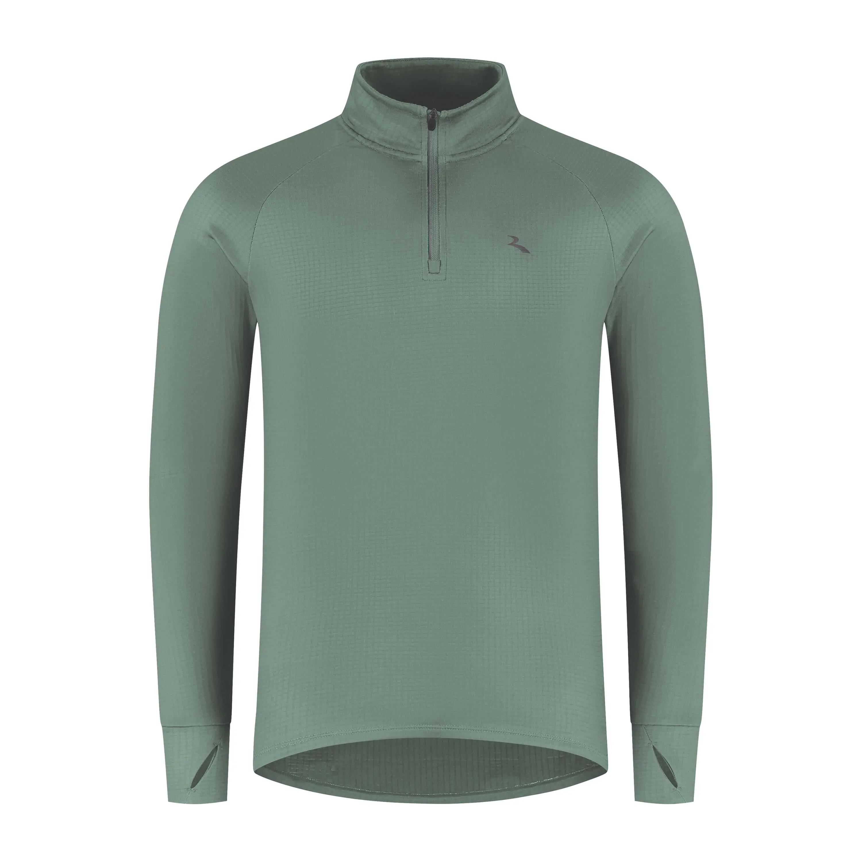 Maglia Manica Lunga Running Uomo Essential Grigio Ardesia 2/6