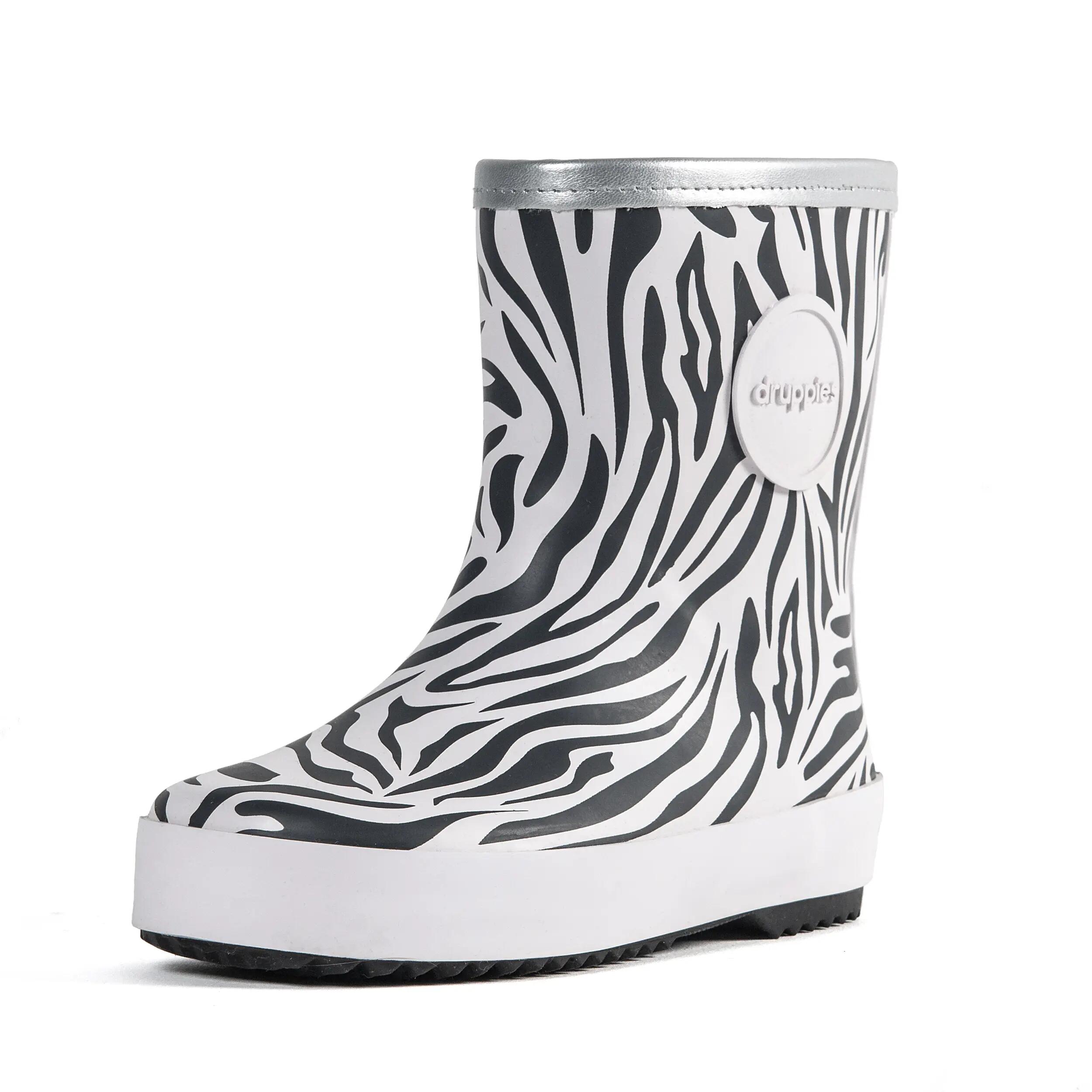 Regenlaarzen Kinderen - Natuurrubber Laarzen - Nature - Zebra - EU 21 3/9
