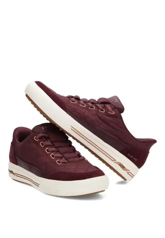 Deportivas Casual Mujer Suela Plana - Modelo 177209 Burdeos 6/6