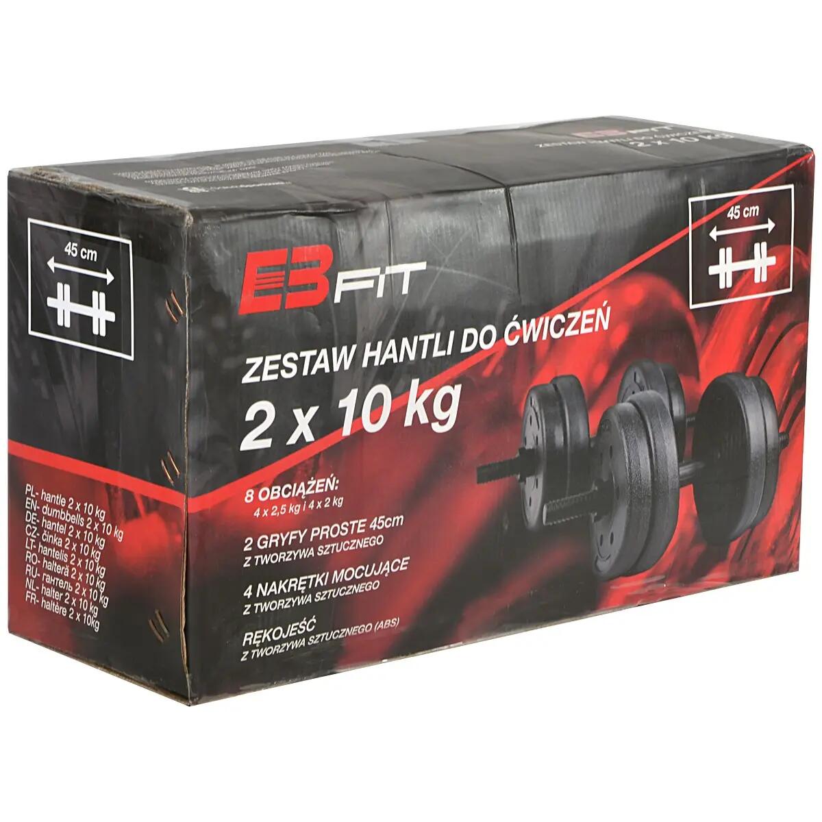Hantle kompozytowe Enero Fit 2x10 kg 5/5