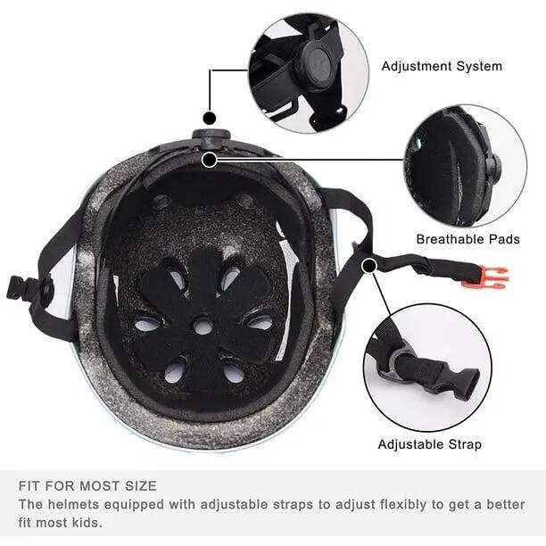 Casque de vélo enfant, casque pour tout-petit, ensemble d'équipement de protecti 4/5