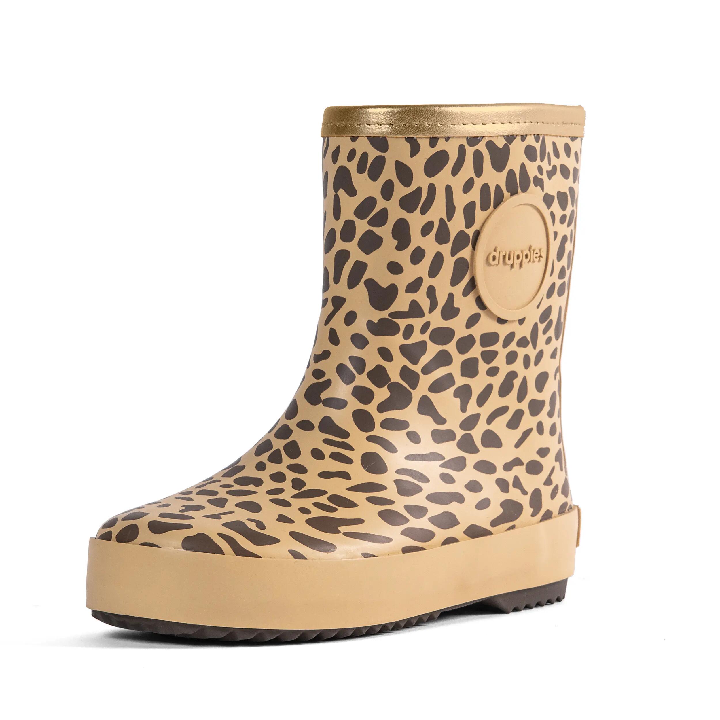 Regenlaarzen Kinderen - Natuurrubber Laarzen - Nature - Panter - EU 32 3/9