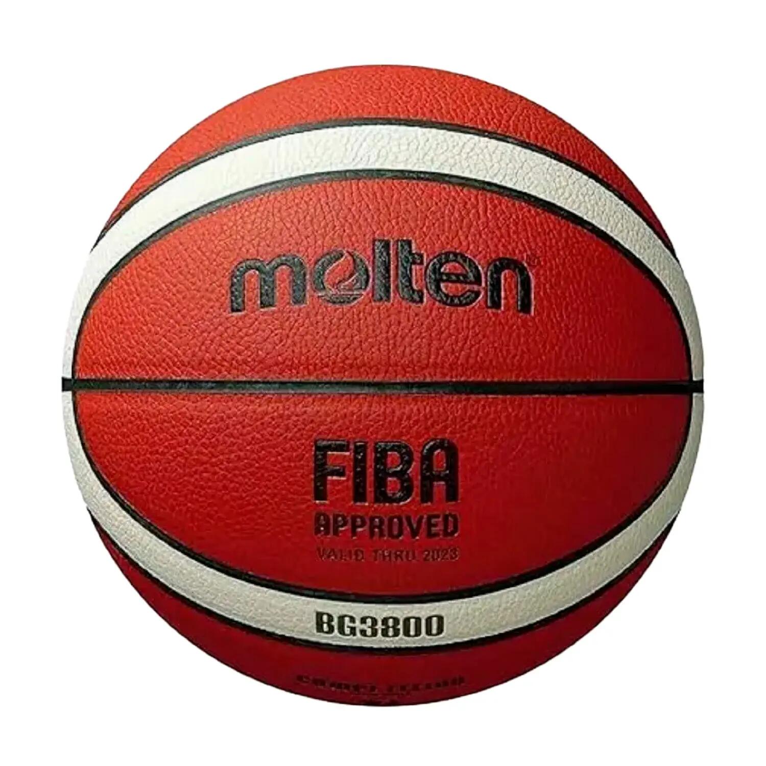 Pack 6 Balones Baloncesto Molten BG3800 Talla 5 + Carro Portabalones Zastor 2/3