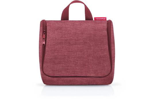 Toiletbag Twist beauty case impermeabile materiale riciclato Maroon