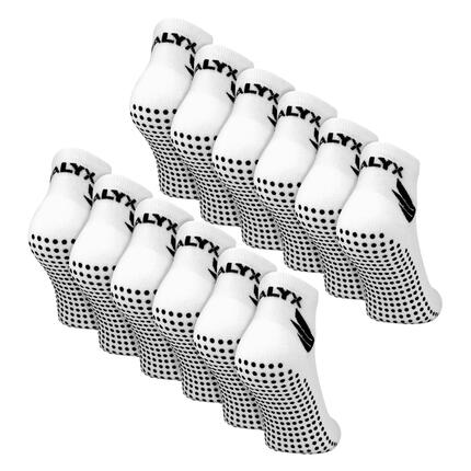 TALYX - Lot de 12 Chaussettes Courtes Homme Bambou Antidérapantes